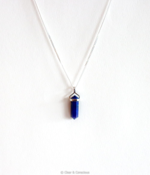 Lapis Lazuli hanger dubbeleinder