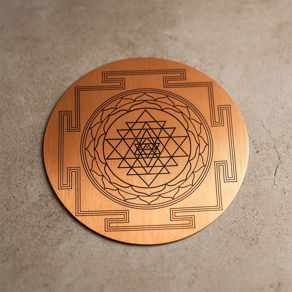 Koperen Shri Yantra